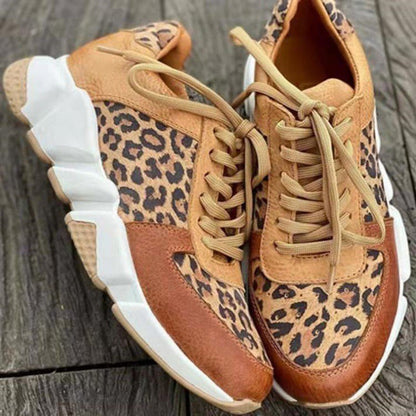 TESSA | LEOPARD LACE-UP SNEAKERS