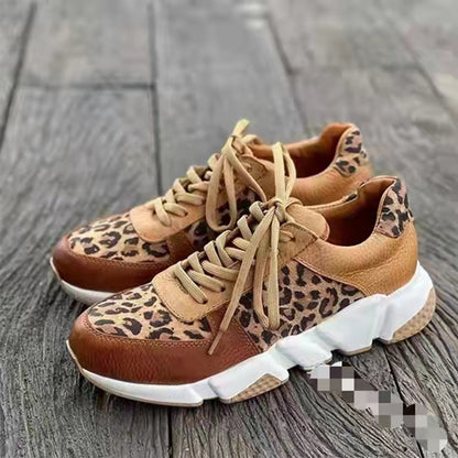 TESSA | LEOPARD LACE-UP SNEAKERS