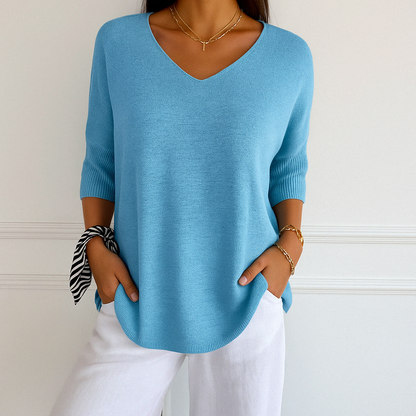 AUDREY | V NECK SWEATER