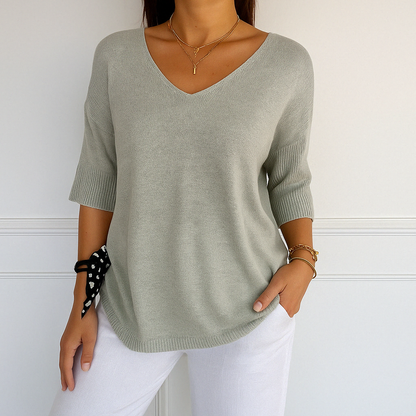 AUDREY | V NECK SWEATER