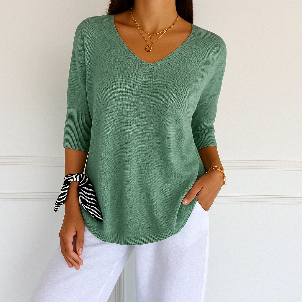 AUDREY | V NECK SWEATER