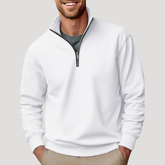 LIAM | MINIMAL QUARTER ZIP SWEATSHIRT