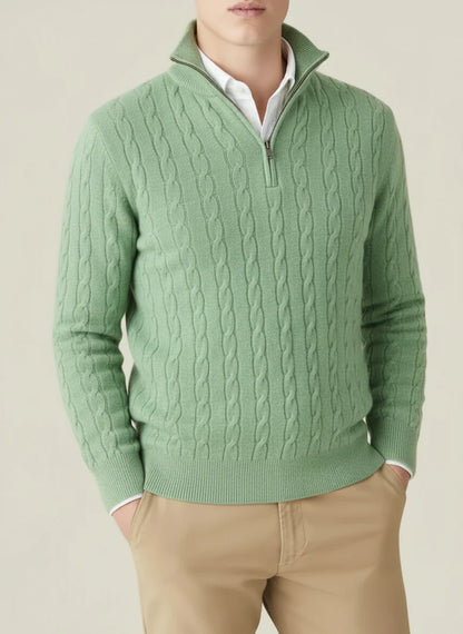 COLIN | SPRING CABLE KNIT SWEATER