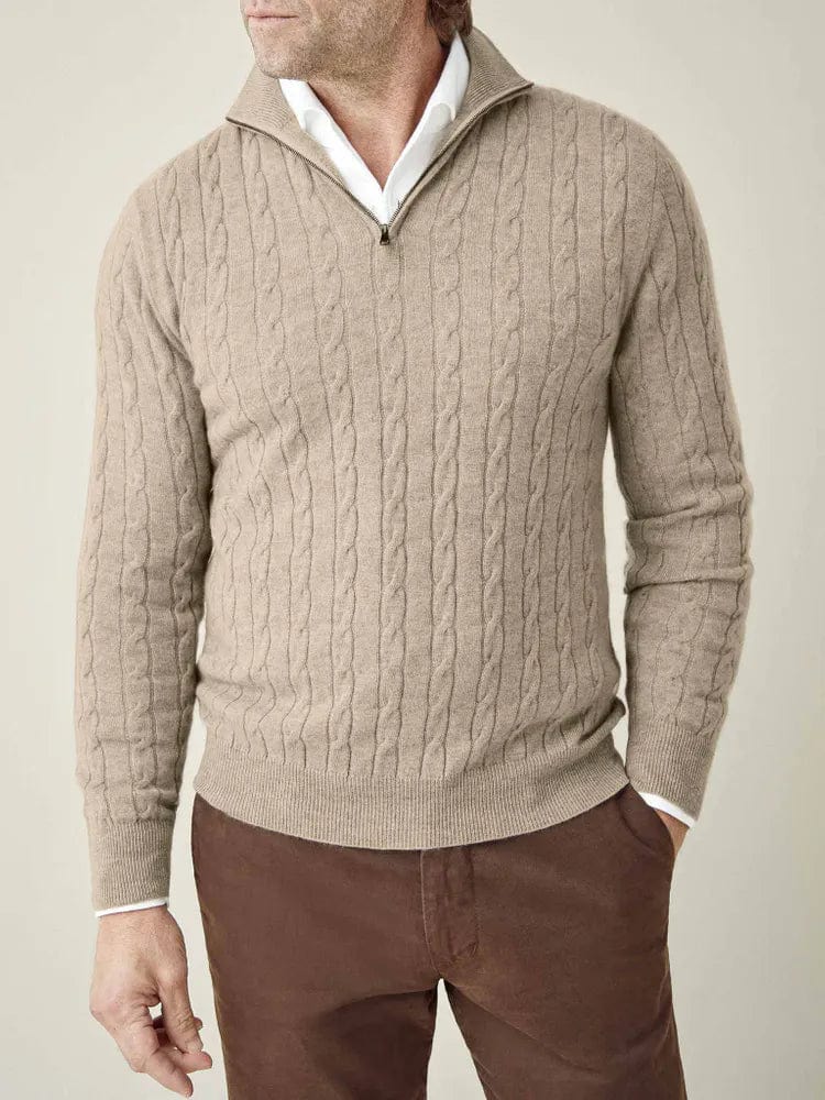 COLIN | SPRING CABLE KNIT SWEATER