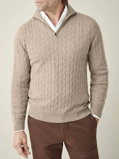 COLIN | SPRING CABLE KNIT SWEATER
