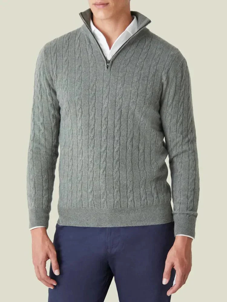 COLIN | SPRING CABLE KNIT SWEATER