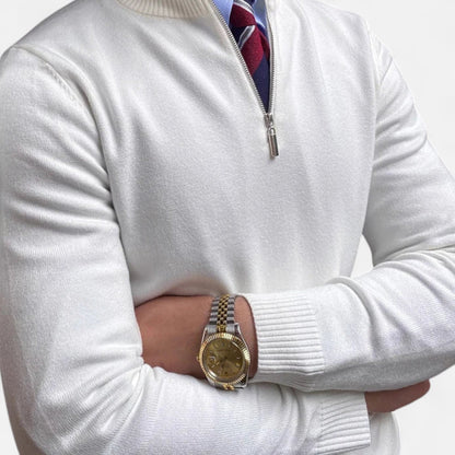 CONNIE | SPRING HALF ZIP SWEATER