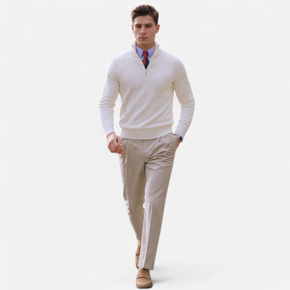 CONNIE | SPRING HALF ZIP SWEATER
