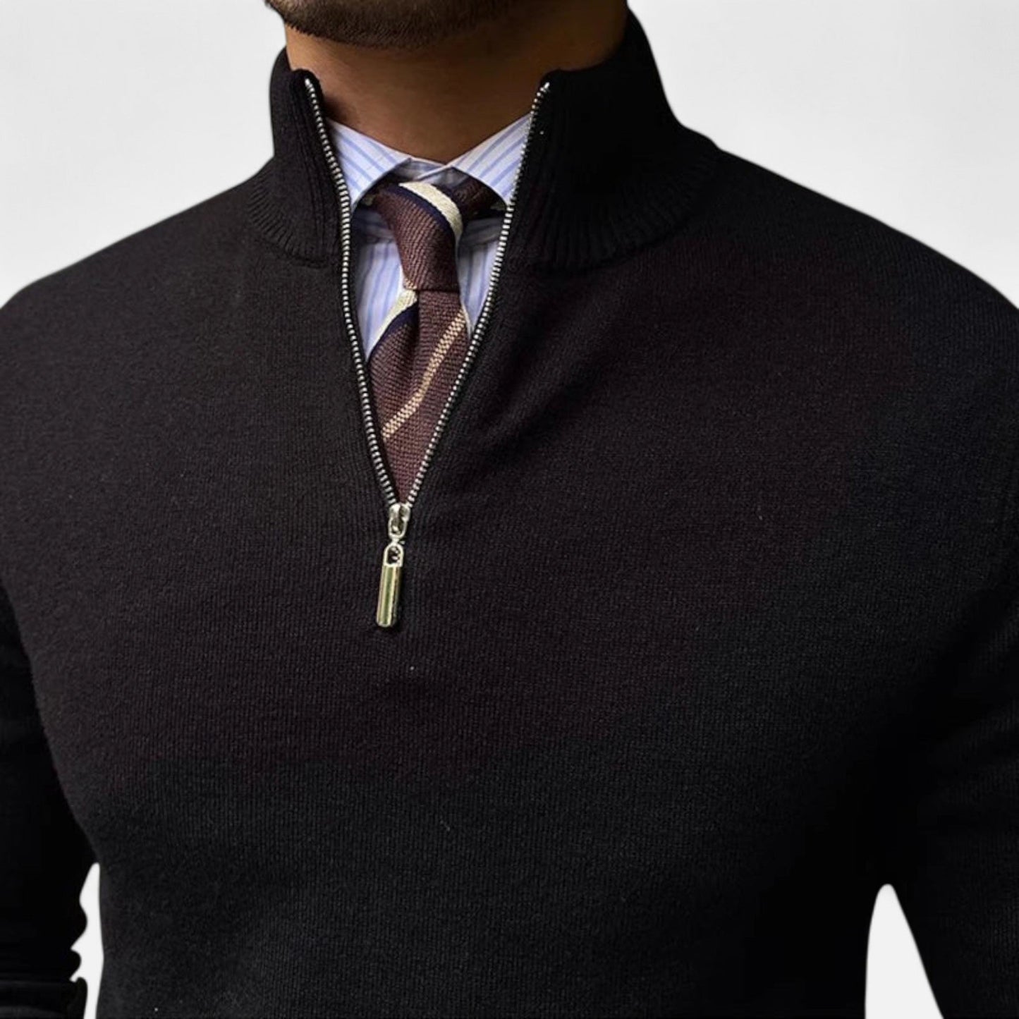 CONNIE | SPRING HALF ZIP SWEATER