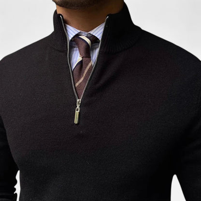 CONNIE | SPRING HALF ZIP SWEATER