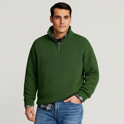 CARL | SPRING HALF ZIP SWEATER