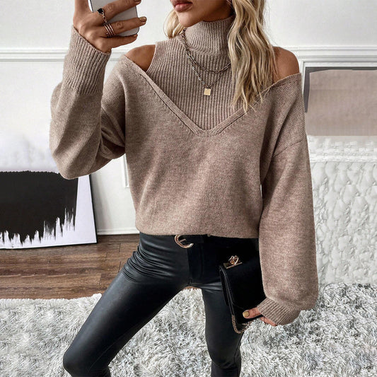 ANNA | COLD SHOULDER SWEATER