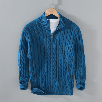 BRADLEY | ZIP NECK KNIT SWEATER