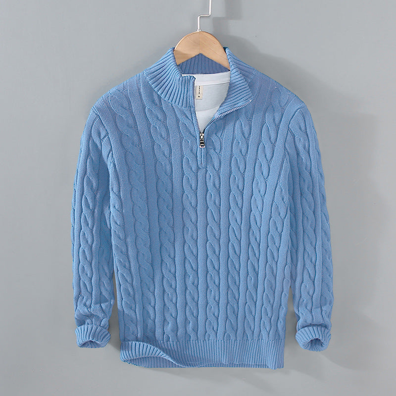 BRADLEY | ZIP NECK KNIT SWEATER