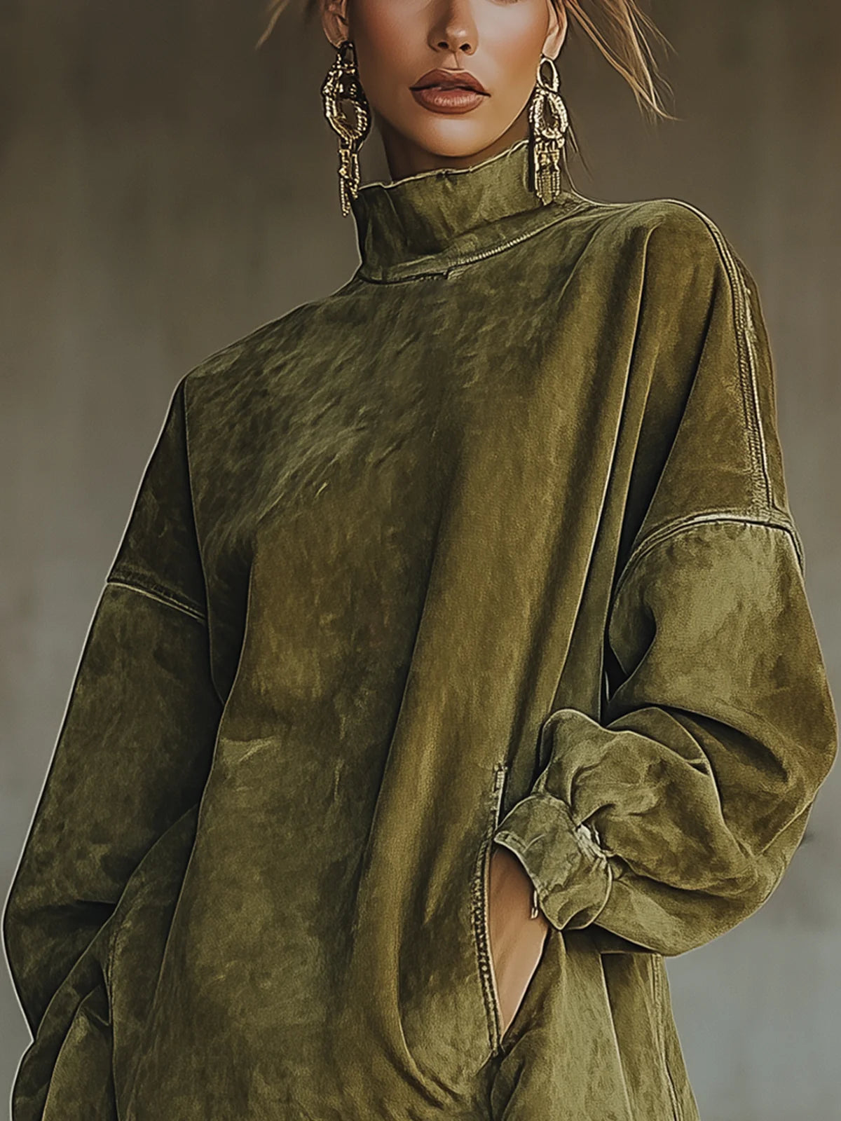 CRISTINA | SUEDE FRINGED DRESS