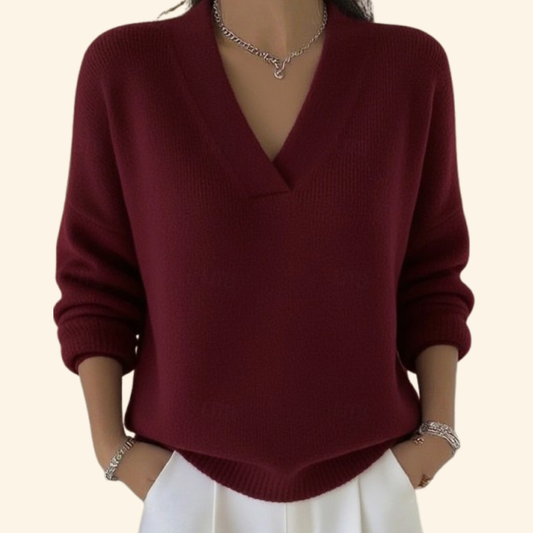 CHARLOTTE | V NECK SWEATER