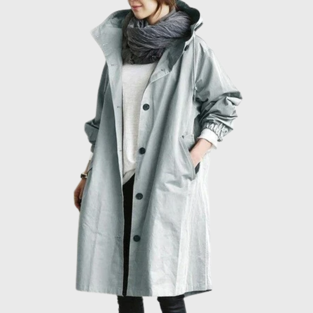 CATHERINE | HOODED LONG COAT