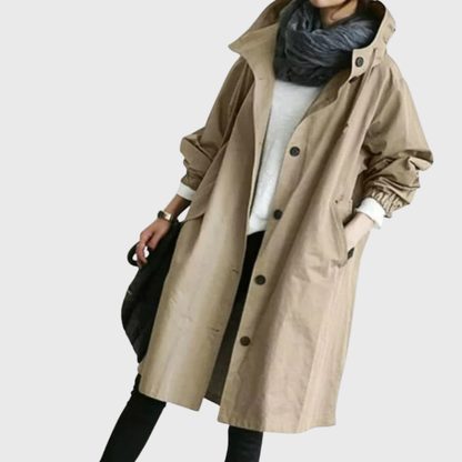 CATHERINE | HOODED LONG COAT