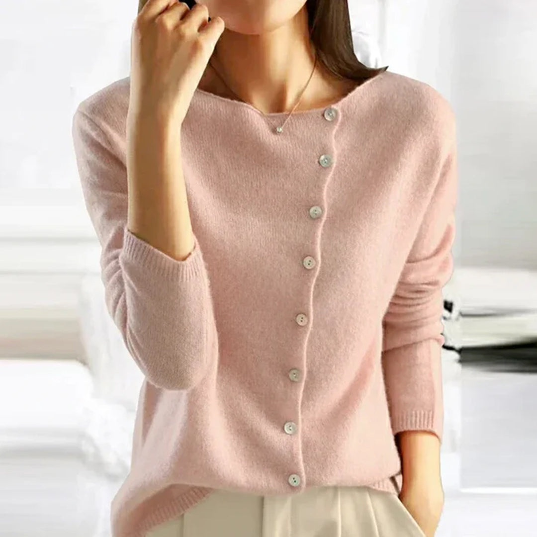CLARA | LIGHTWEIGHT BUTTON SWEATER