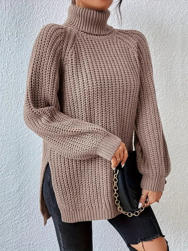HANNAH | TURTLENECK KNIT SWEATER