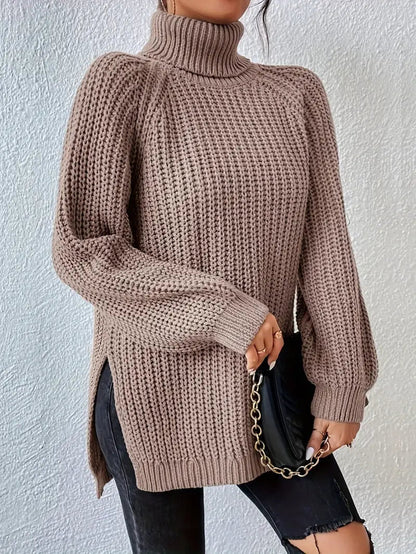 HANNAH | TURTLENECK KNIT SWEATER