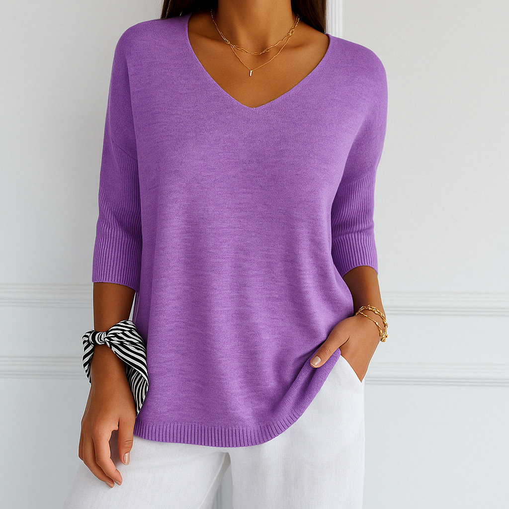 AUDREY | V NECK SWEATER