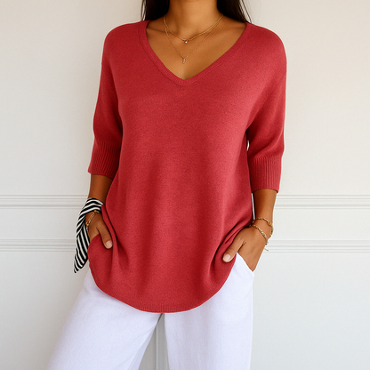 AUDREY | V NECK SWEATER