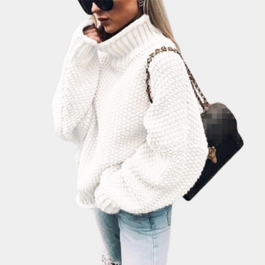 ABIGAIL | CHUNKY HIGH NECK SWEATER