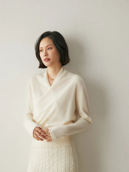 KATE | ELEGANT WRAP SWEATER