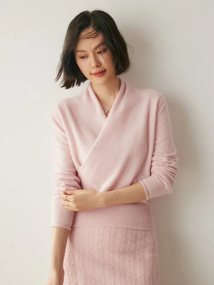 KATE | ELEGANT WRAP SWEATER