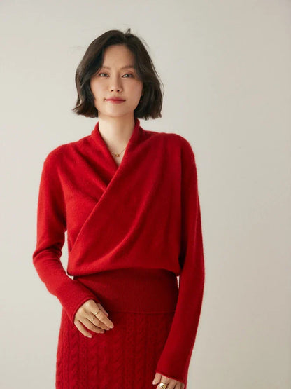 KATE | ELEGANT WRAP SWEATER