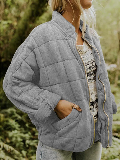 CHLOE | QUILTED ZIPPER JACKET