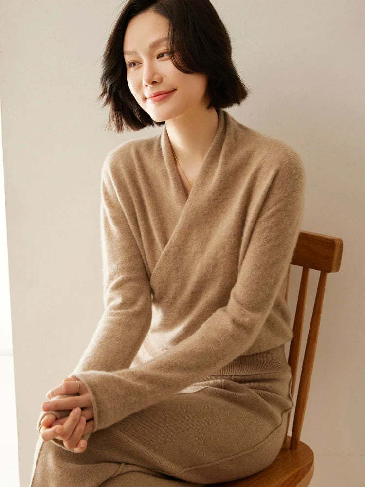 KATE | ELEGANT WRAP SWEATER