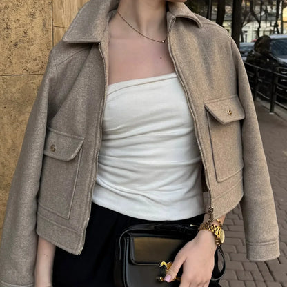 MAISIE | UTILITY CROPPED JACKET