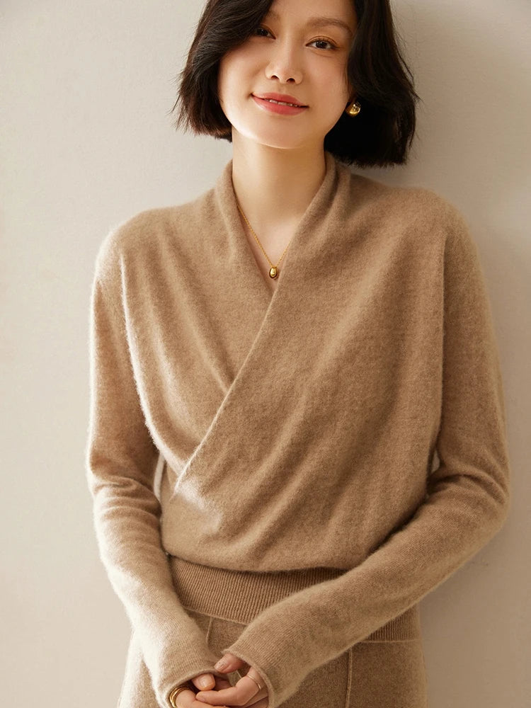 KATE | ELEGANT WRAP SWEATER