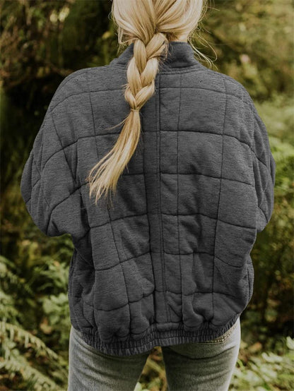 CHLOE | QUILTED ZIPPER JACKET