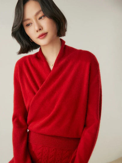 KATE | ELEGANT WRAP SWEATER