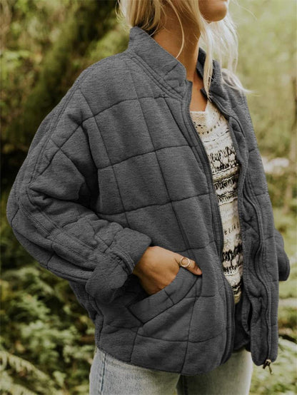 CHLOE | QUILTED ZIPPER JACKET