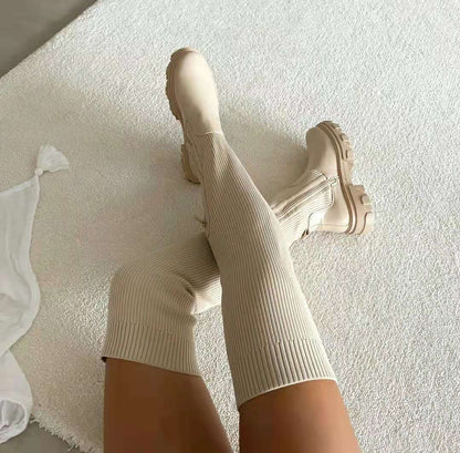 FLORENCE | KNEE-HIGH HEEL BOOTS
