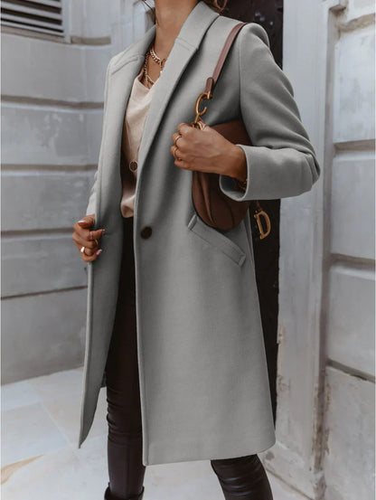 FREYA | ELEGANT BUTTON COAT