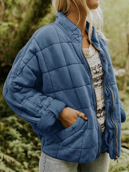 CHLOE | QUILTED ZIPPER JACKET