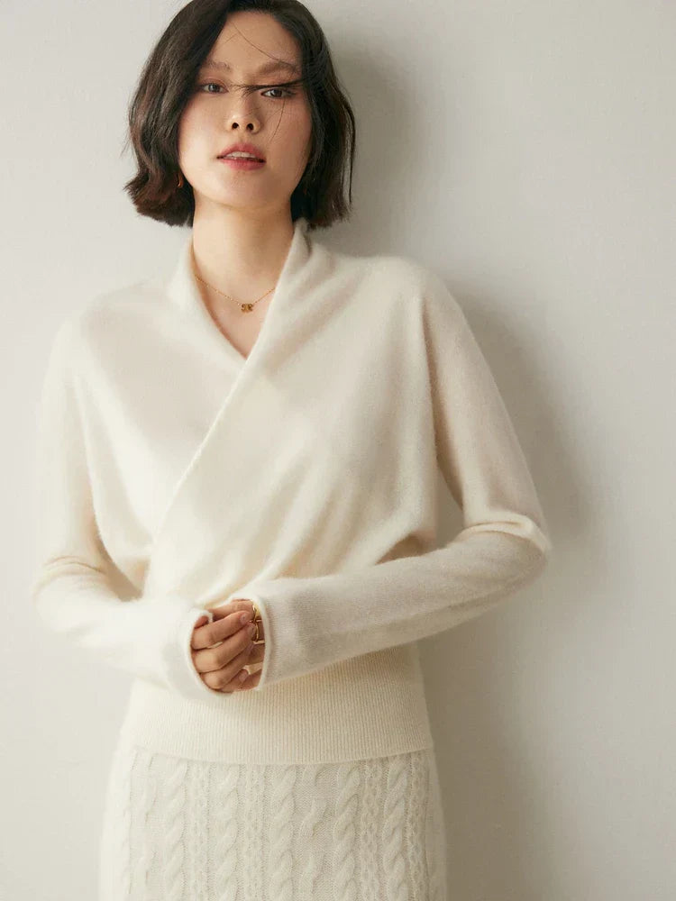 KATE | ELEGANT WRAP SWEATER