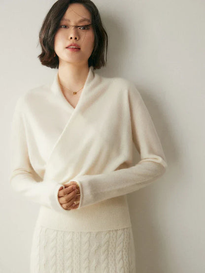 KATE | ELEGANT WRAP SWEATER