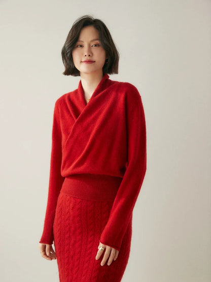 KATE | ELEGANT WRAP SWEATER