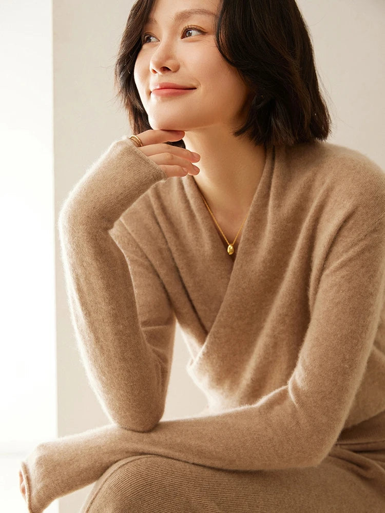 KATE | ELEGANT WRAP SWEATER