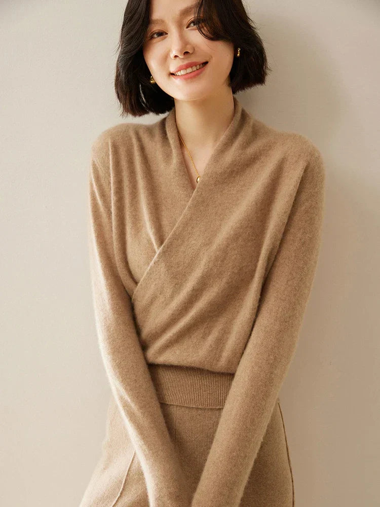 KATE | ELEGANT WRAP SWEATER