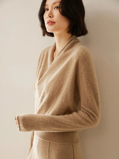 KATE | ELEGANT WRAP SWEATER