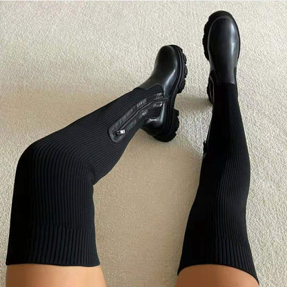FLORENCE | KNEE-HIGH HEEL BOOTS