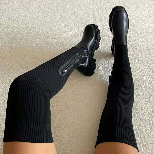 FLORENCE | KNEE-HIGH HEEL BOOTS