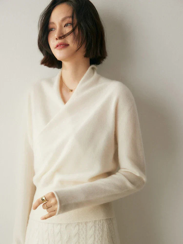 KATE | ELEGANT WRAP SWEATER